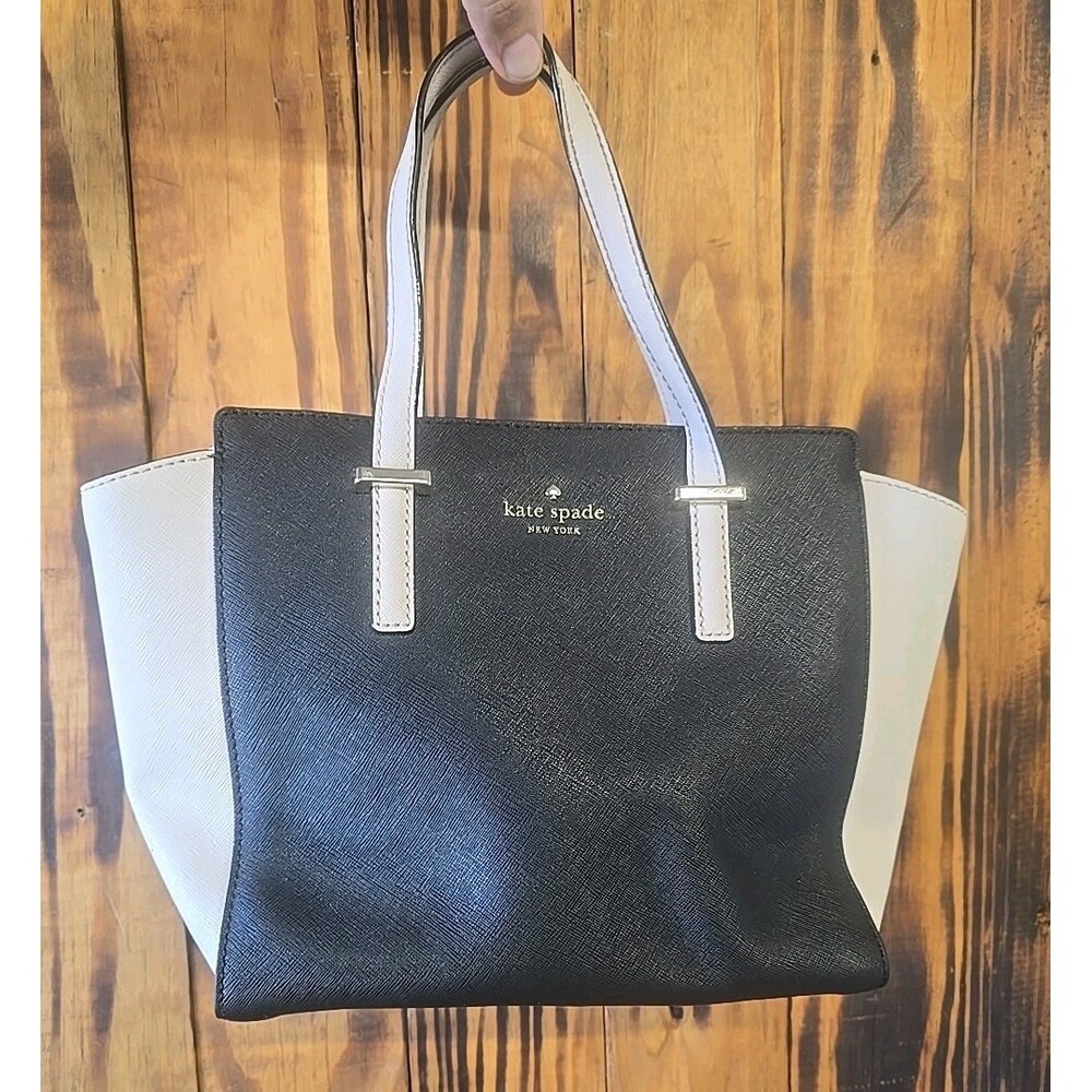 Kate Spade Cedar Street Black & White Purse Bag